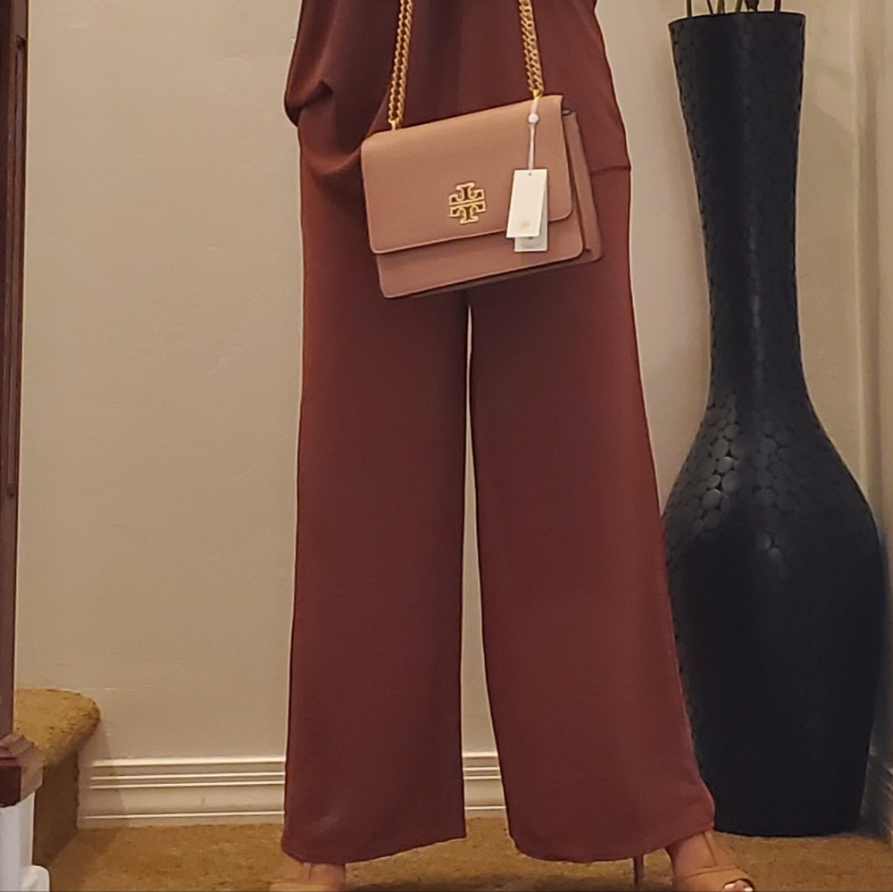 SOLD!⭐️FROM FRANCE!⭐️ Wide Leg Pant And Tunic Top 2 Piece Set MADE IN FRANCE! - Picture 9 of 15